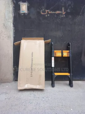 2.1m + 2.1m Double-Sided Telescopic Ladder.