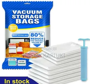 5pcs Vacuum Storage Bags With Free Pump