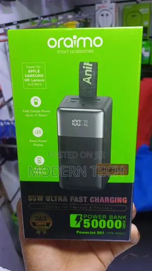 Oraimo PowerJet 501 OPB-750SQ 85W 50,000mAh for Phones Laptops