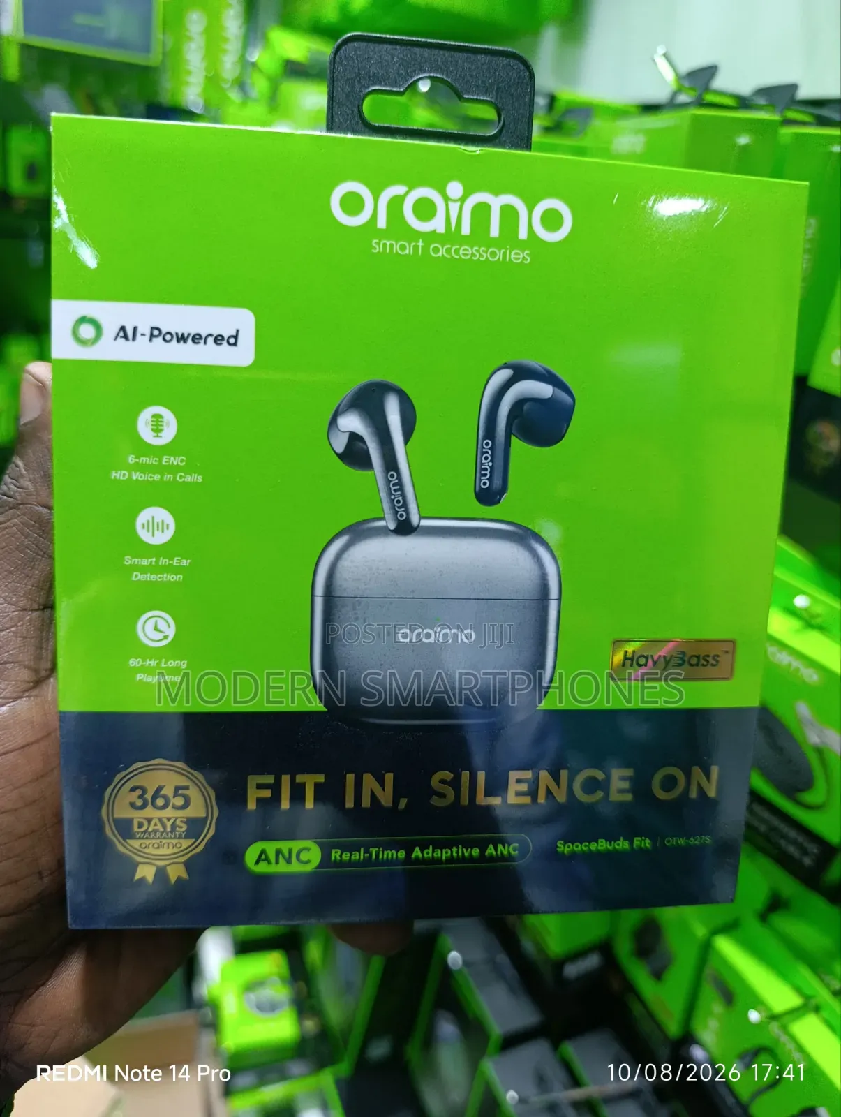 New Spacebuds Fit 6 Mic 60hrs Ai Powered ANC Bluetooth Earphones