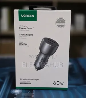 Ugreen 2-Port Fast Car Charger Brand New Sealed
