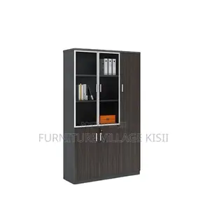 Office Cabinet: 3-Door Wooden Storage Cabinet