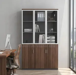 Office Cabinet: 3-Door Wooden Storage Cabinet