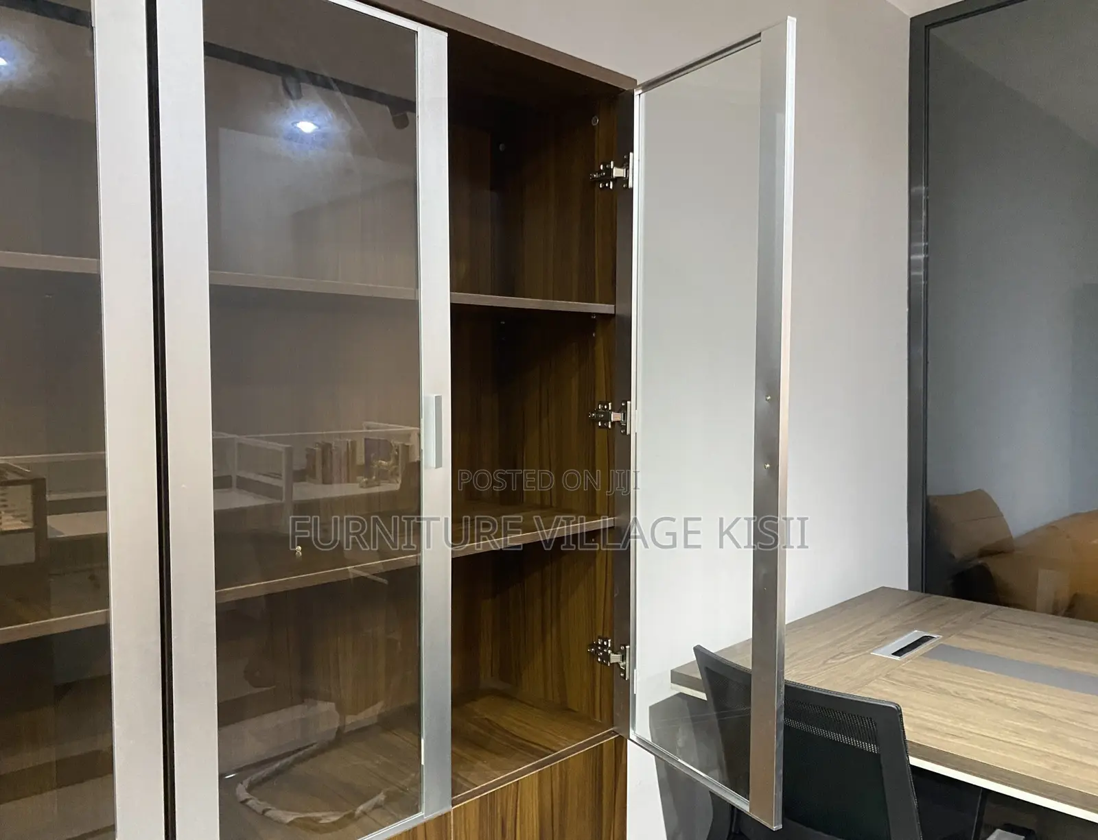 Office Cabinet: 3-Door Wooden Storage Cabinet