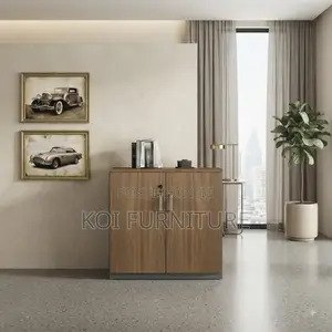 Office Cabinet; Wooden Two Doors Office Home Credenza