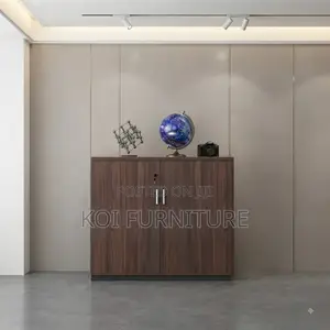Office Cabinet; Wooden Two Doors Office Home Credenza