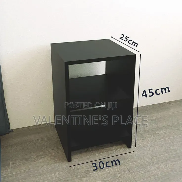Modern Bedside Table / Nightstand With Open Shelves