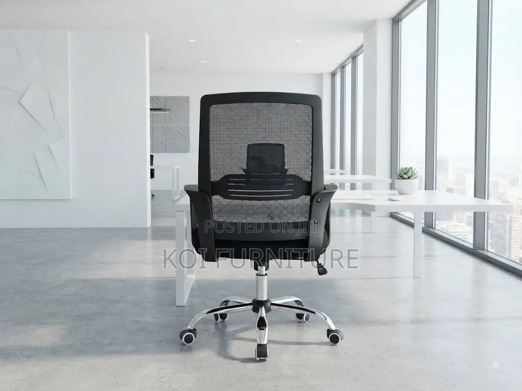 Office Chairs; Black Clerical Home Office Strong Mesh Chairs