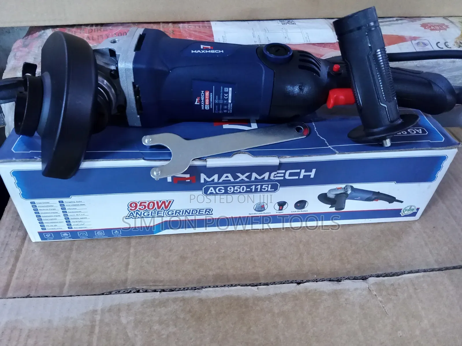 Maxmech 950W Angle Grinder AG 950-115l - 115mm Angle Grinder 