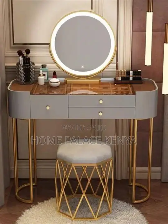 Dressing Table; Modern Makeup Dressing Table With Storage Drawers