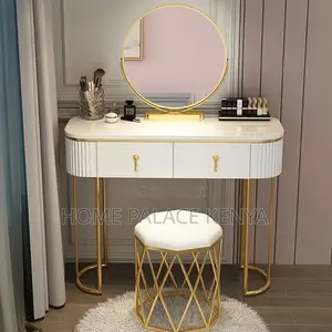 Dressing Table; Modern Makeup Dressing Table With Storage Drawers
