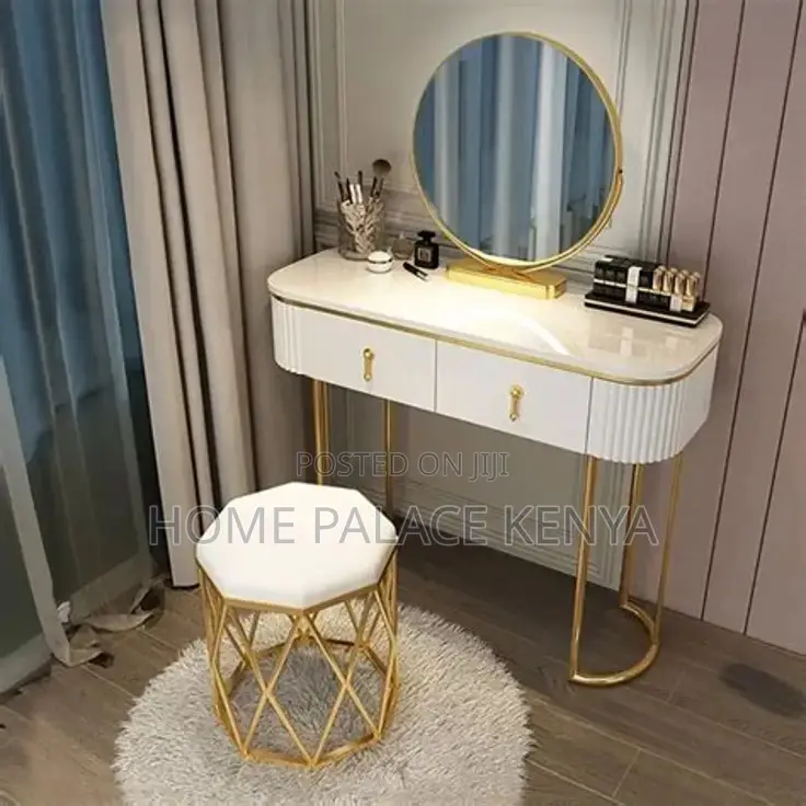 Dressing Table; Modern Makeup Dressing Table With Storage Drawers