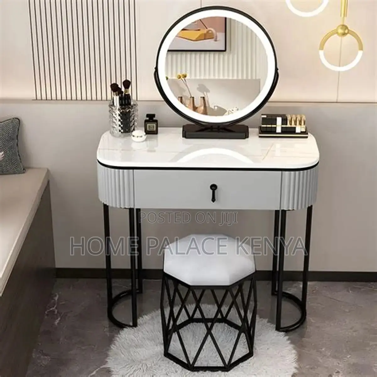 Dressing Table; Modern Makeup Dressing Table With Storage Drawers