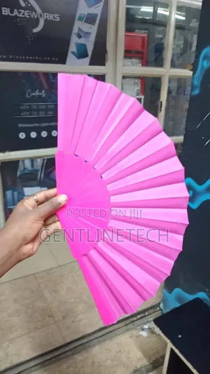 Hot Pink Folding Fan