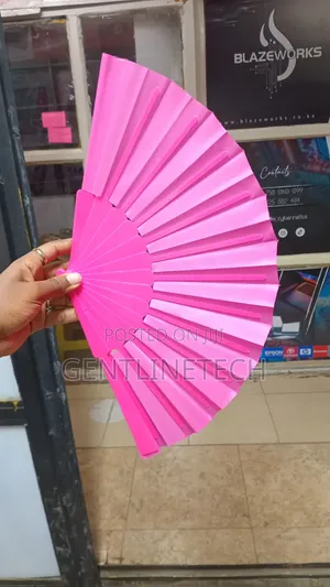 Hot Pink Folding Fan