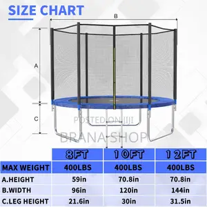 8ft Trampoline for Kids