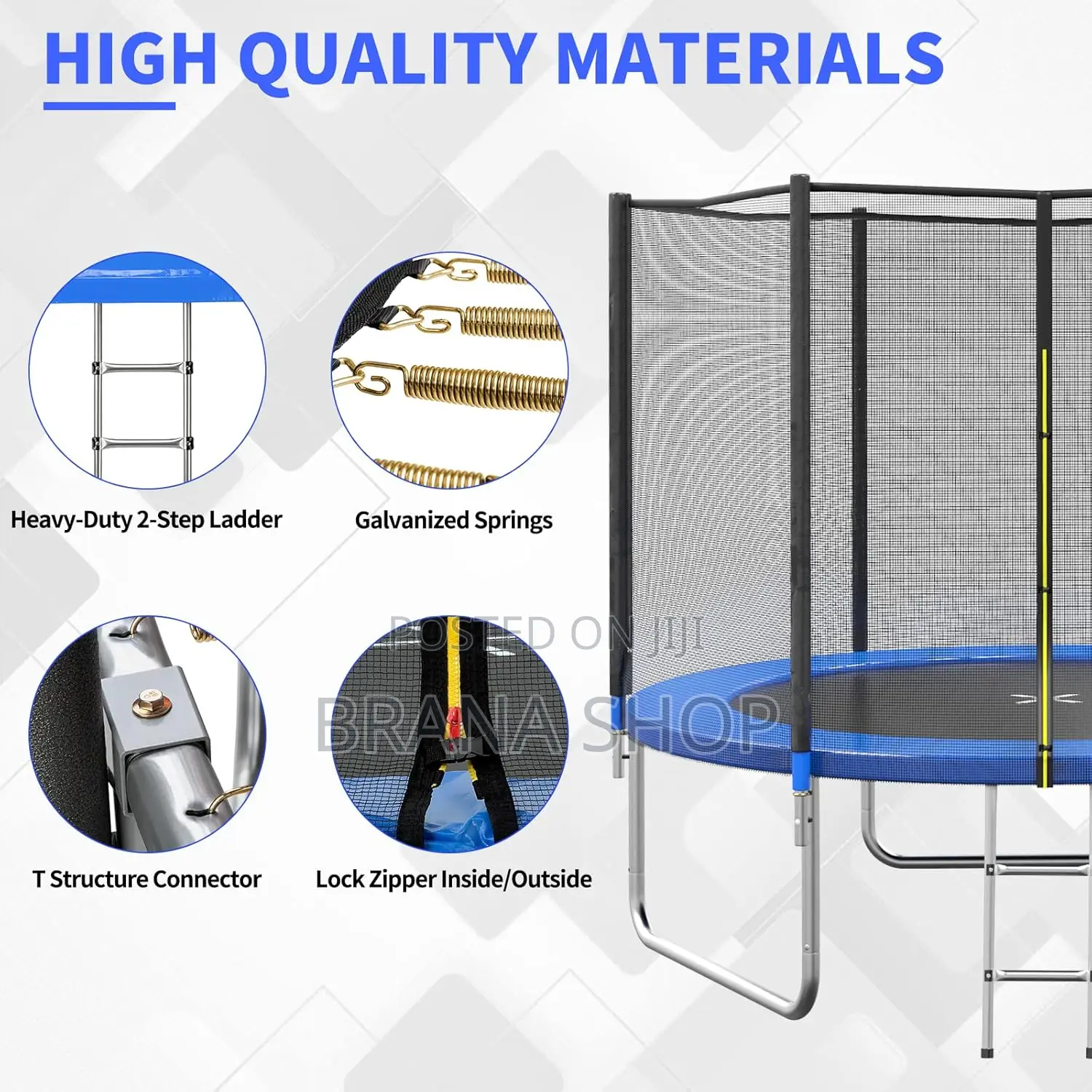 8ft Trampoline for Kids