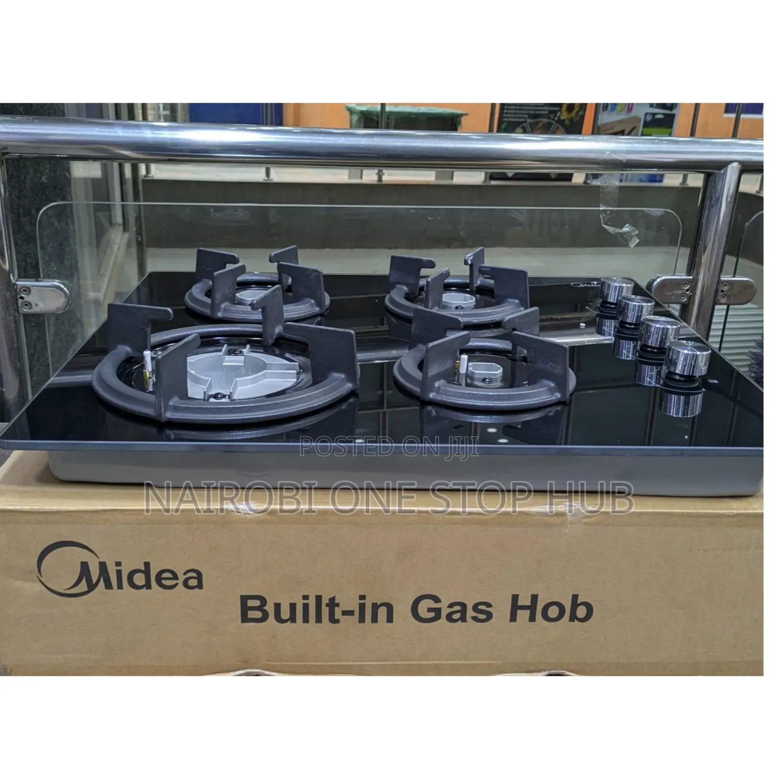 Midea 60cm Stainless Steel Gas Hob – KSh 18,500/-