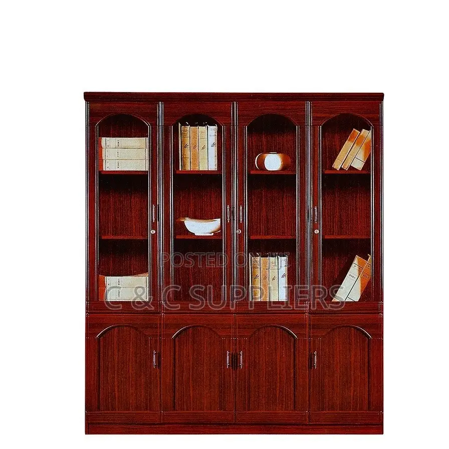 5 Door Mahogany Display Cabinet.