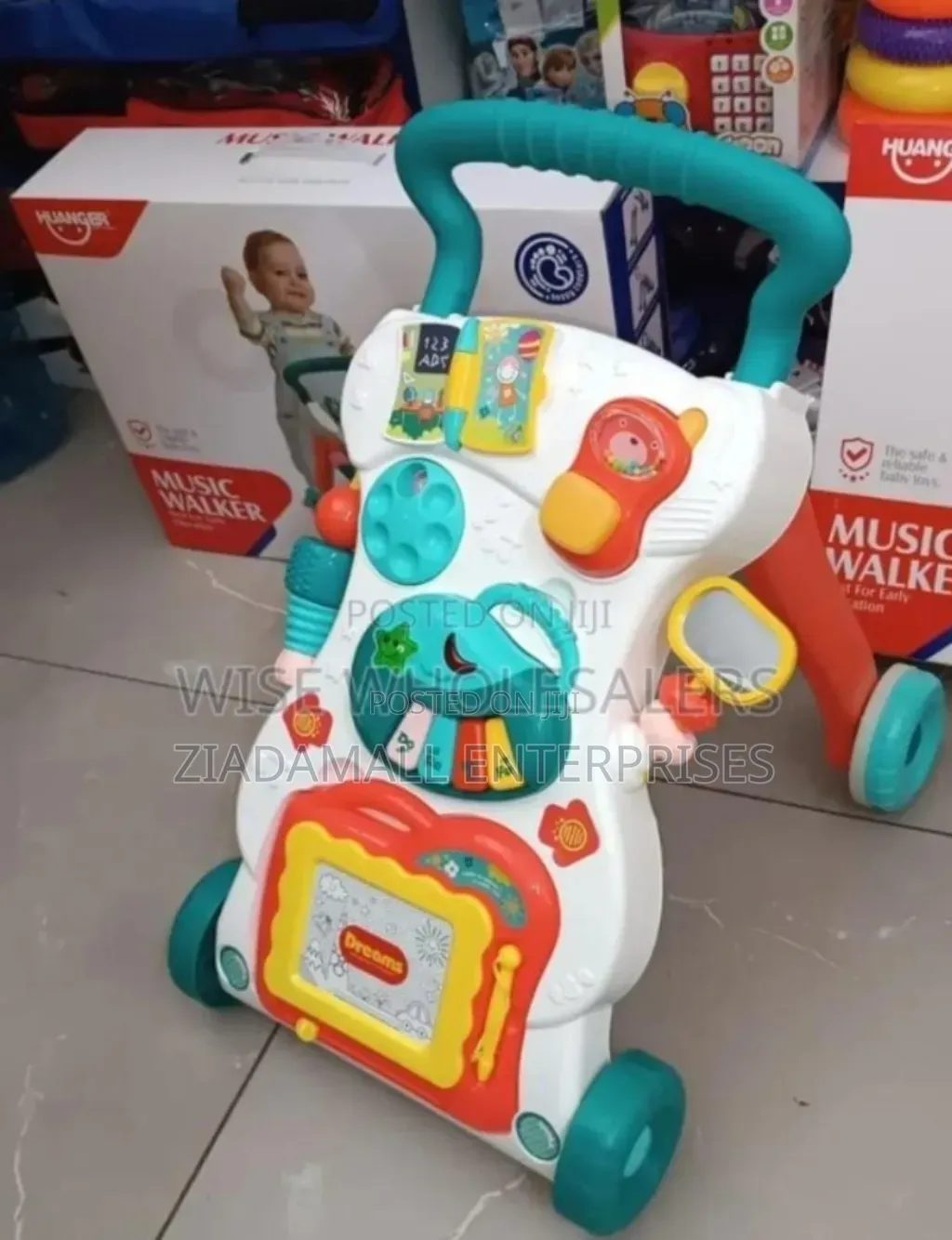 Stand Alone- 3-in-1 Musical Baby Walker–Fun Interactive Walker. New