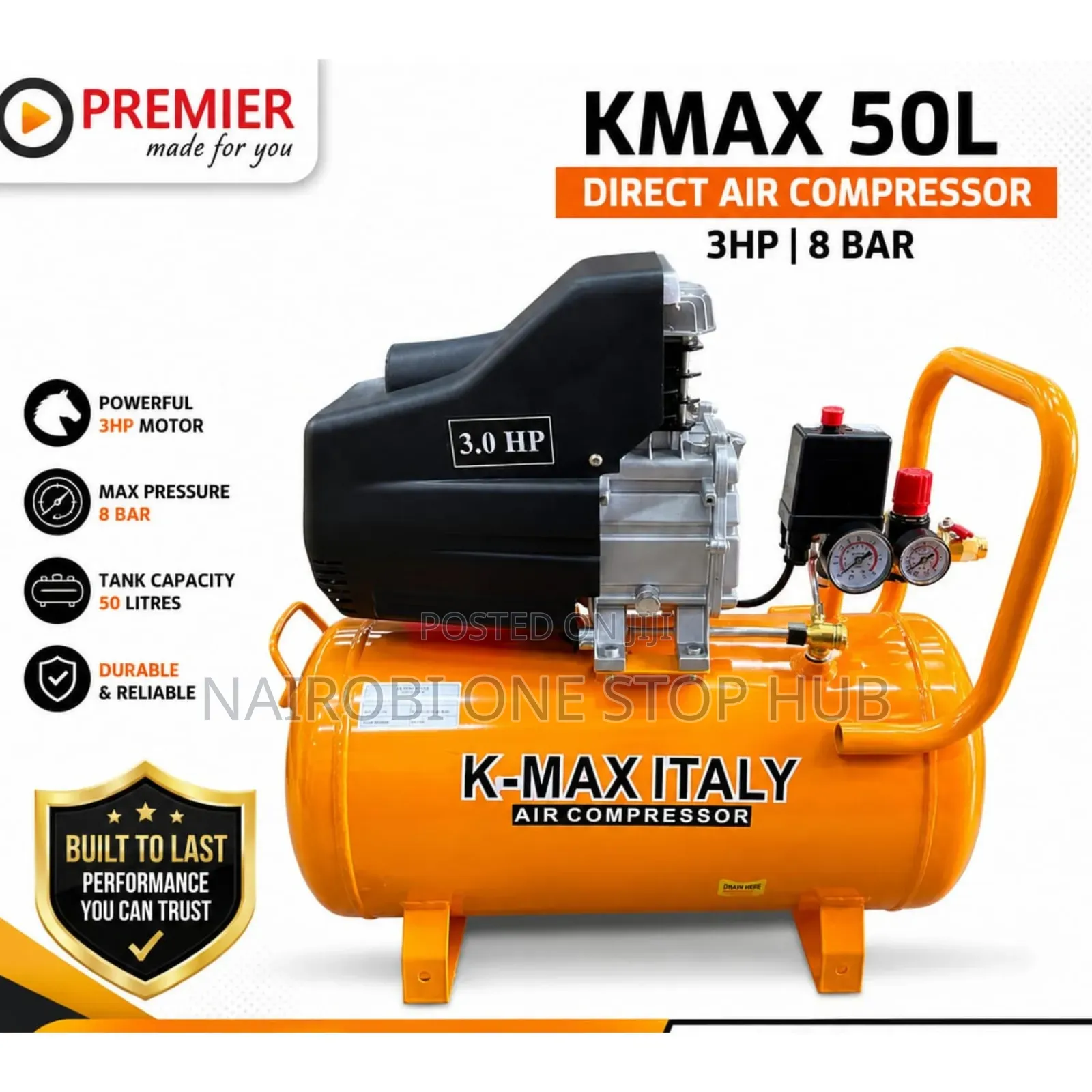 K-Max 50L Direct Air Compressor