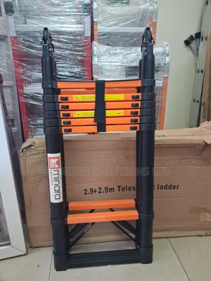 Minara Brand 2.9m + 2.9m Aluminum Telescopic Ladder