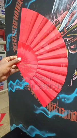 Red Portable Fan