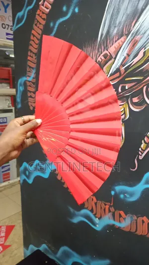 Red Portable Fan