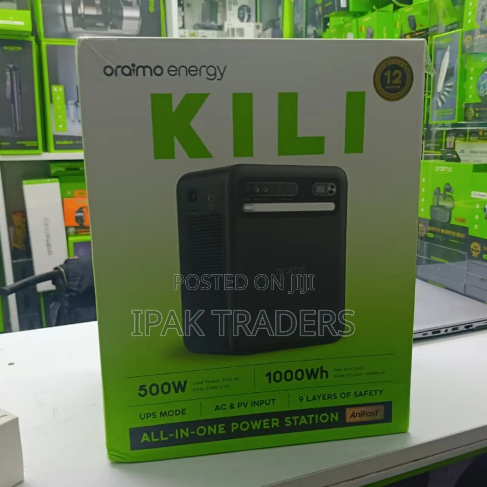 Oraimo Energy KILI 1000Wh 500W Portable Power Station