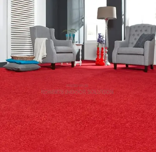 Seamless Elegance Red Delta Carpet