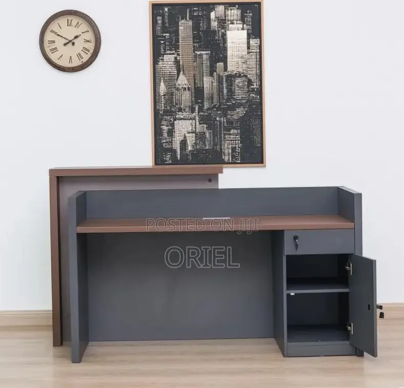 Office Reception Desk : 1600MM Visitor Reception Counter Desk