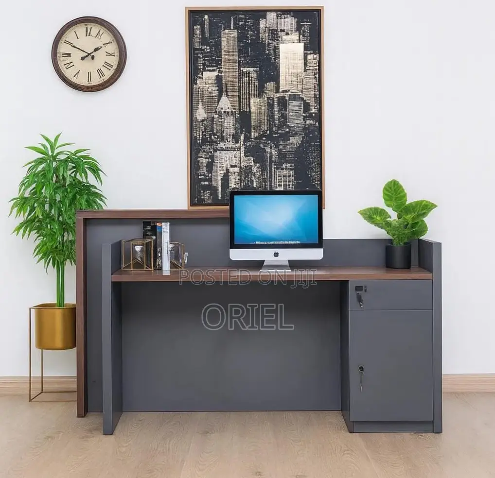 Office Reception Desk : 1600MM Visitor Reception Counter Desk