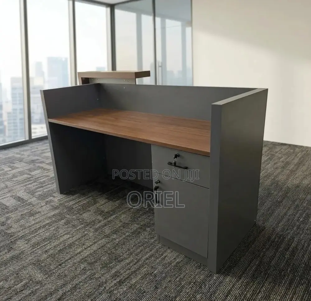 Office Reception Desk : 1600MM Visitor Reception Counter Desk