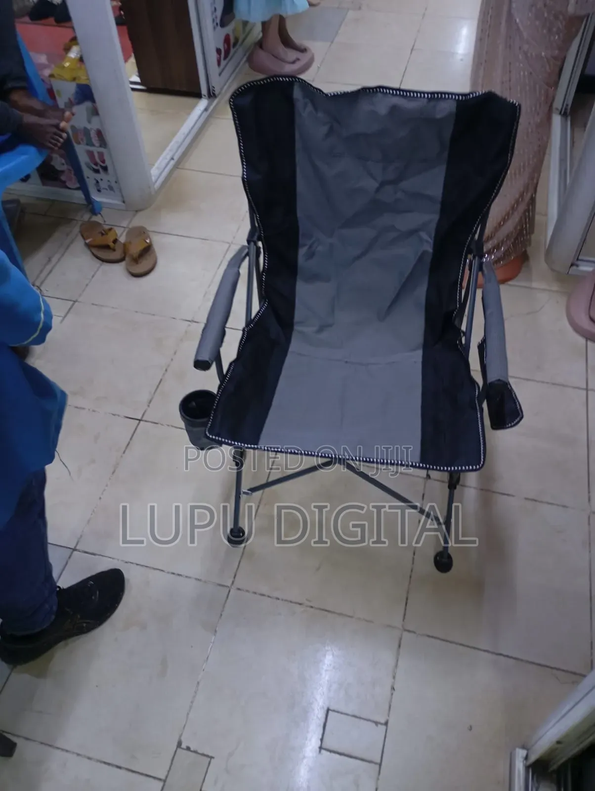 Heavy Duty Camping Chairs in GREY