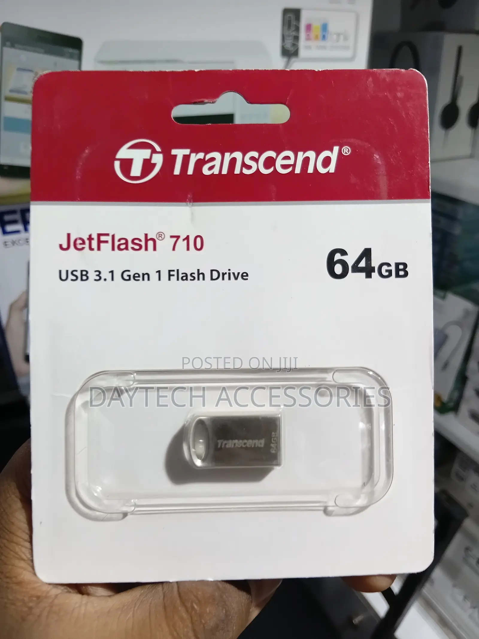 Transcend Mini JetFlash 710 64GB USB 3.1 Gen 1 Flash Drive