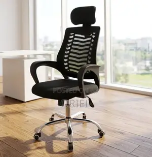 Office Chair : Ergonomic Adjustable Height Office Chair With Headrest