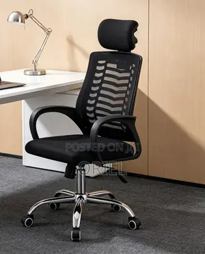 Office Chair : Ergonomic Adjustable Height Office Chair With Headrest