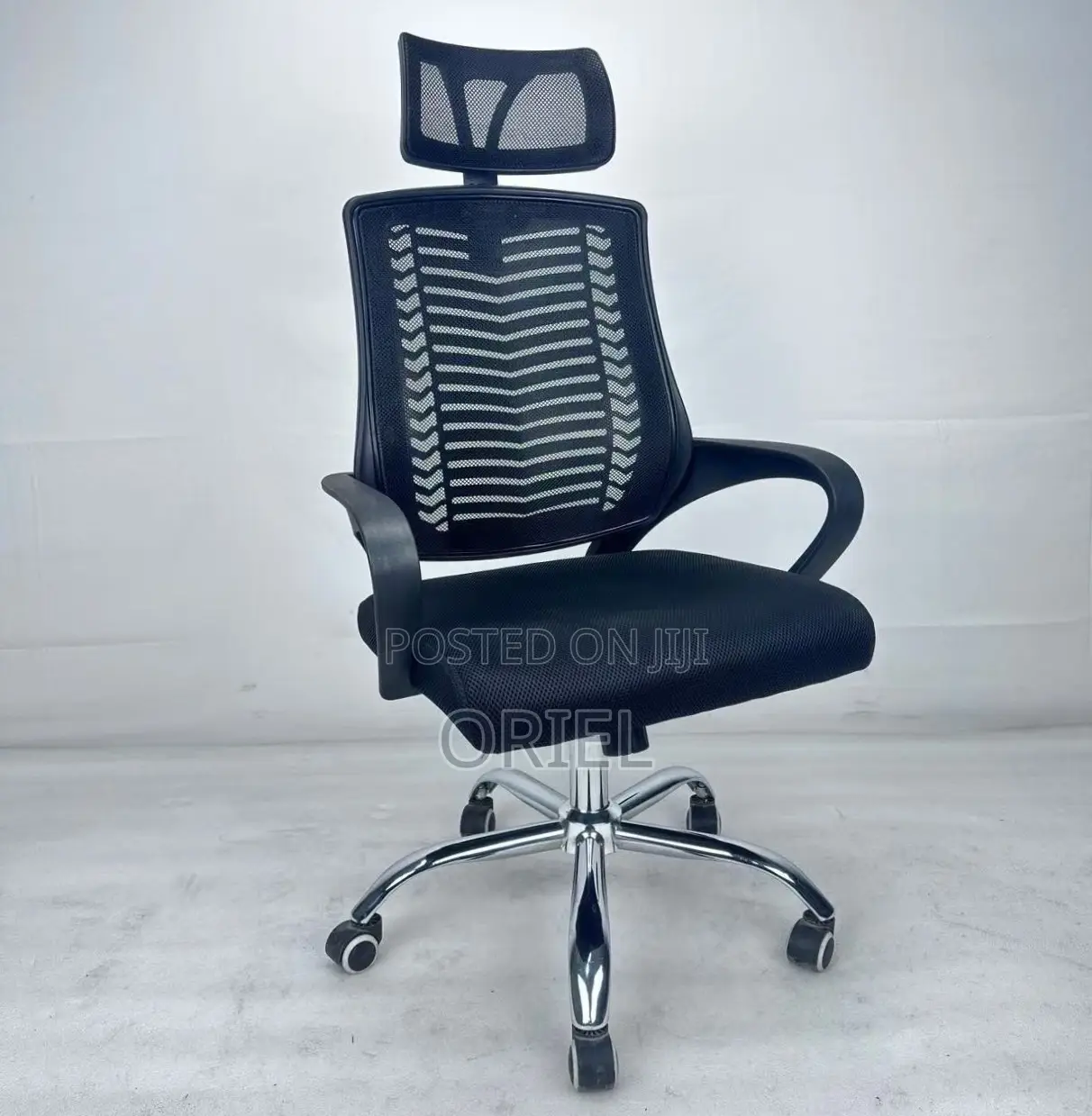Office Chair : Ergonomic Adjustable Height Office Chair With Headrest