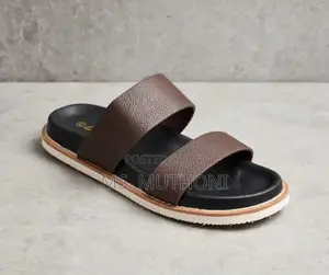New Arrival Double-Strap Textured Slide Sandals Size 40-45