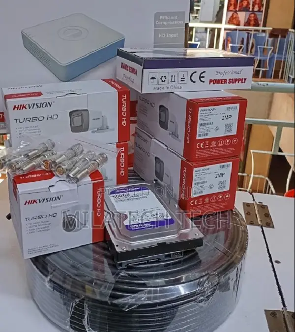 Hikvision 4 Channel CCTV Kit | 4 Cameras Complete Security System
