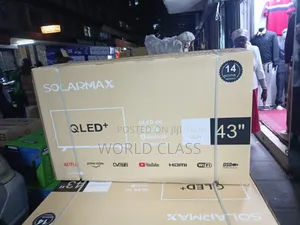 Solarmax 43" Frameless QLED Smart Android TV With Bluetooth WiFi