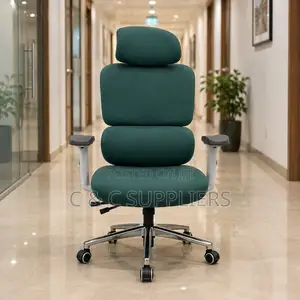 Fabric Orthopedic Green Office Chair.