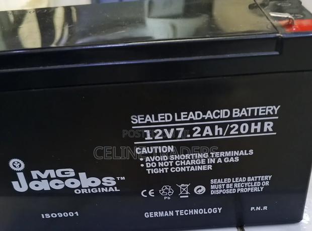 12v 7.2AH MG Jacobs Back Up Battery