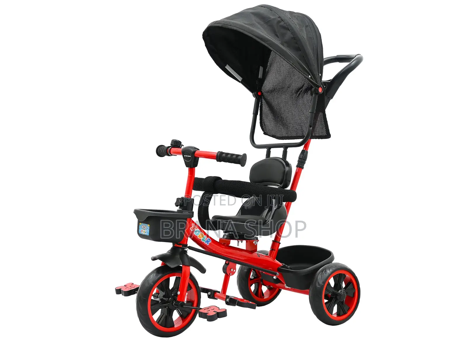 Kids Push Tricycles With Protective Bars