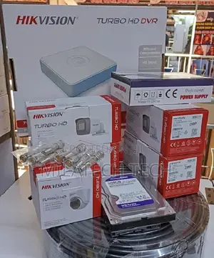 4 Channel CCTV Kit Hikvision | HD Cameras + DVR + Hard Disk