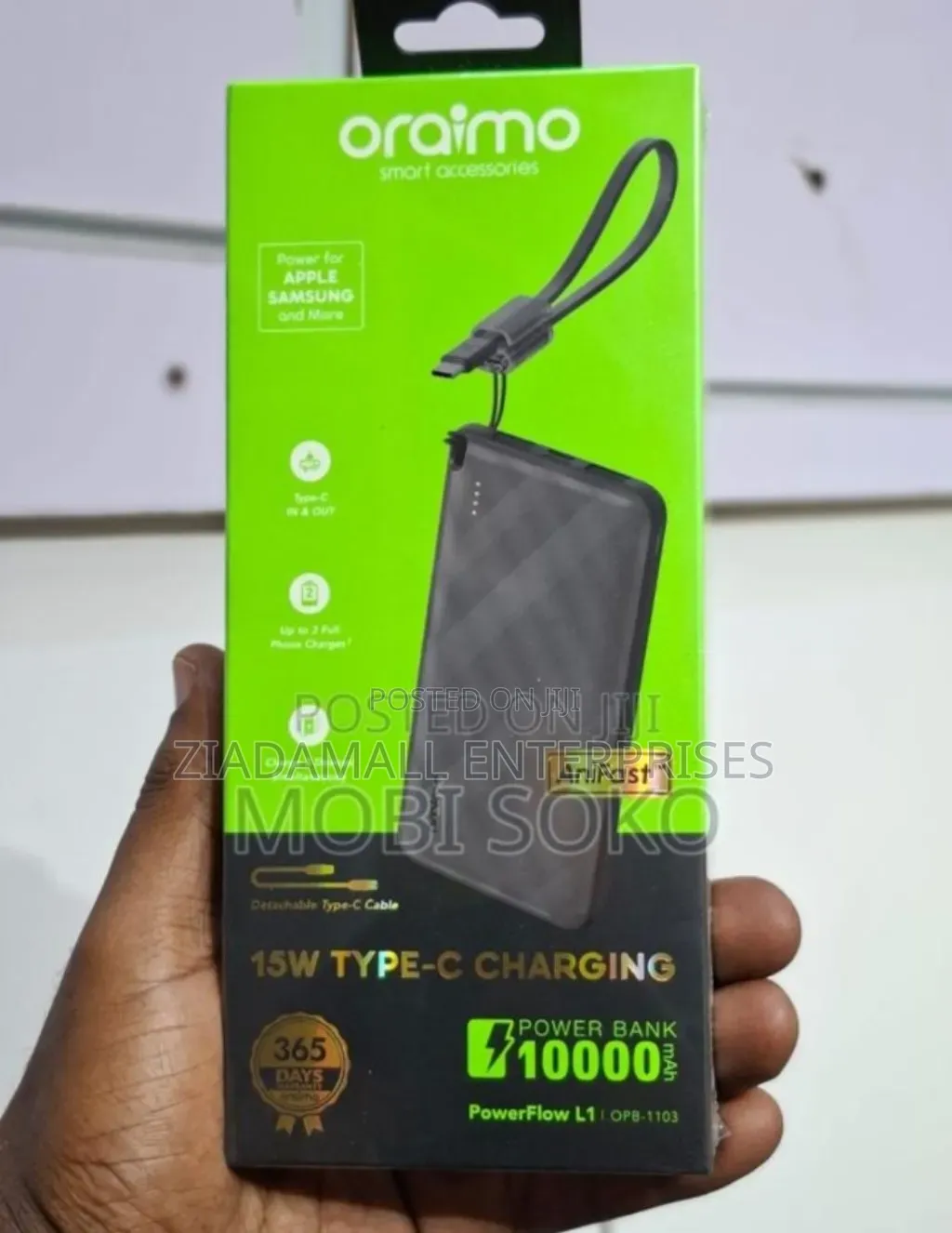 Oraimo OPBmAh 15W Portable Charger.