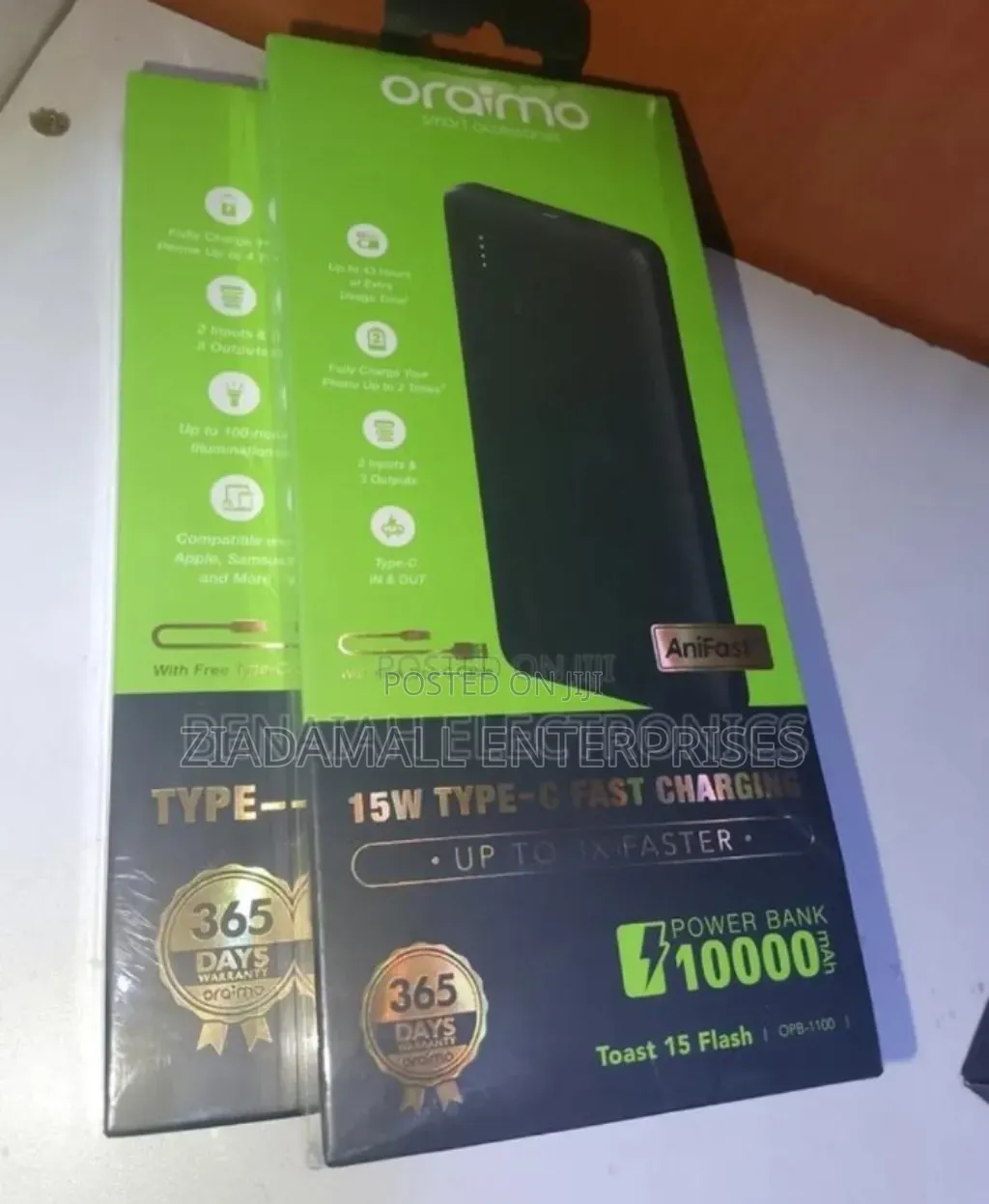 Original Oraimo B11 15W 10000mAh Power Bank