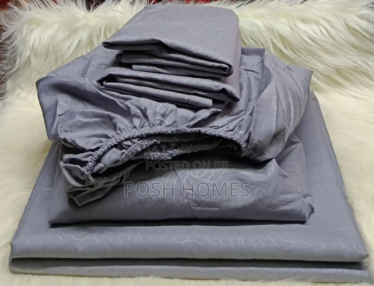 4 Piece Plain Patterned Bedsheets Sets