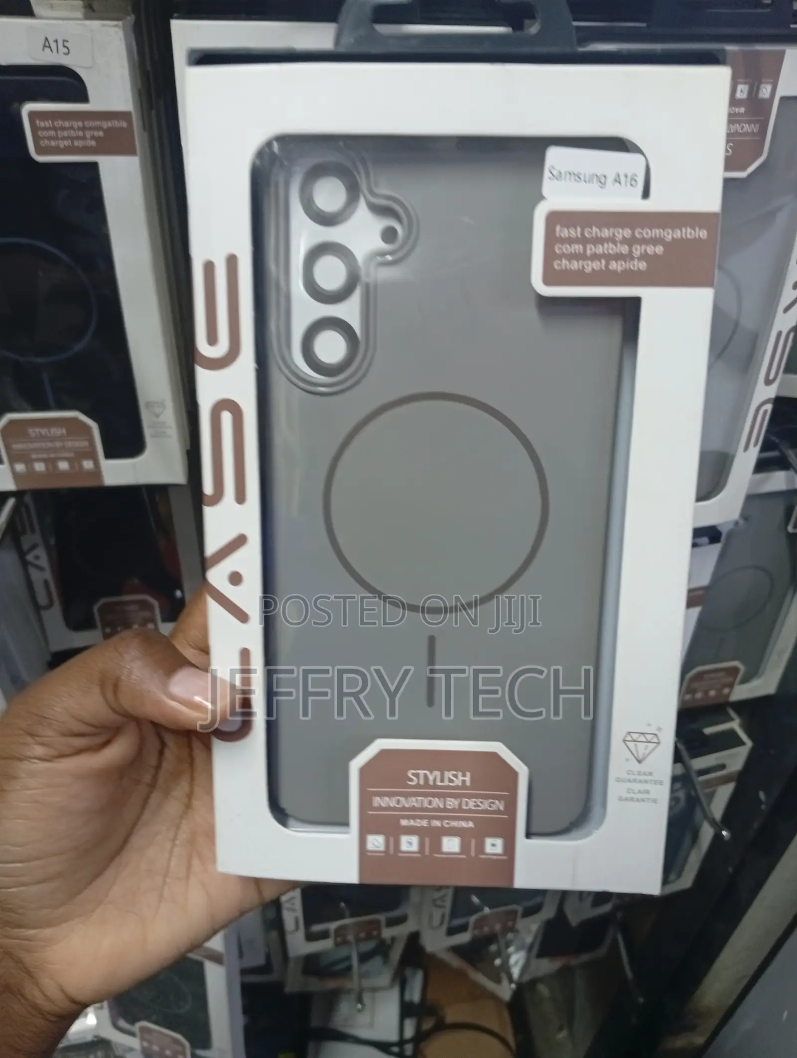 Magnetic Matte Phone Case for the Samsung Galaxy A16 Wireless Charging