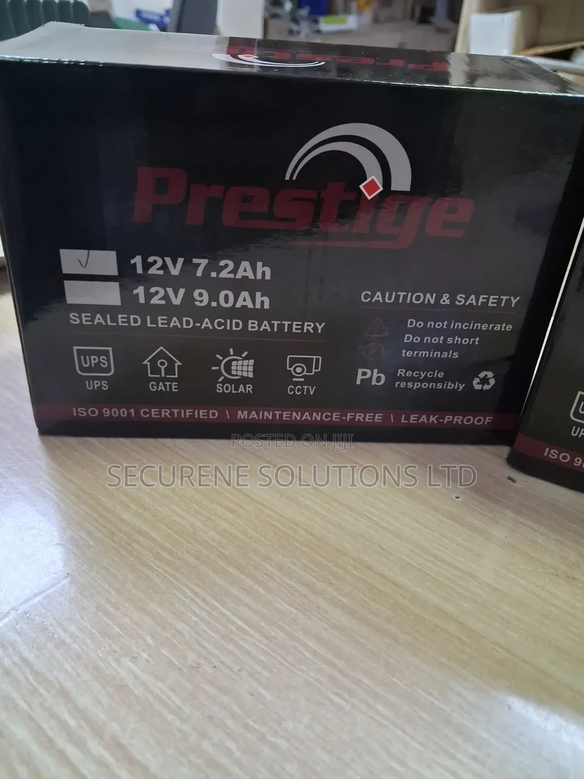 Prestige 12V 7.2Ah / 9.0Ah Sealed Lead-Acid Battery